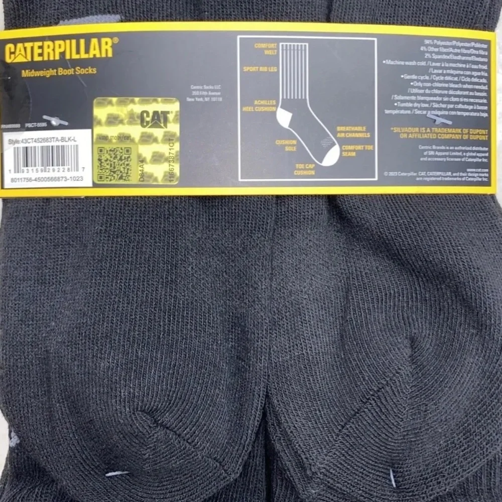 CATERPILLAR CAT Boot crew socks 6-pack